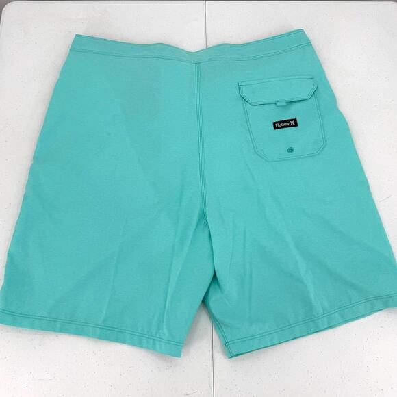 NWT Hurley One And Only 20" Board Shorts Crossdye Teal Blue/Green Men's Size 38 - Picture 5 of 10
